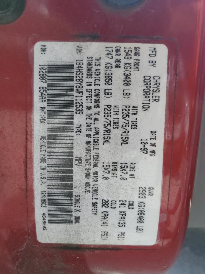 1B4HS28Y8WF112535 1998 Dodge Durango