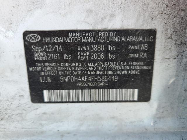 2015 HYUNDAI ELANTRA SE - 5NPDH4AE4FH586449
