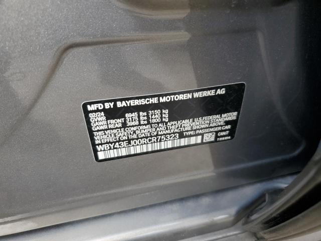 2024 BMW I7 EDRIVE5 WBY43EJ00RCR75323