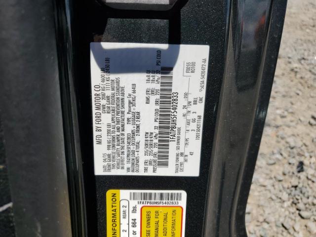 2015 Ford Mustang VIN: 1FATP8UH5F5402833 Lot: 60534254