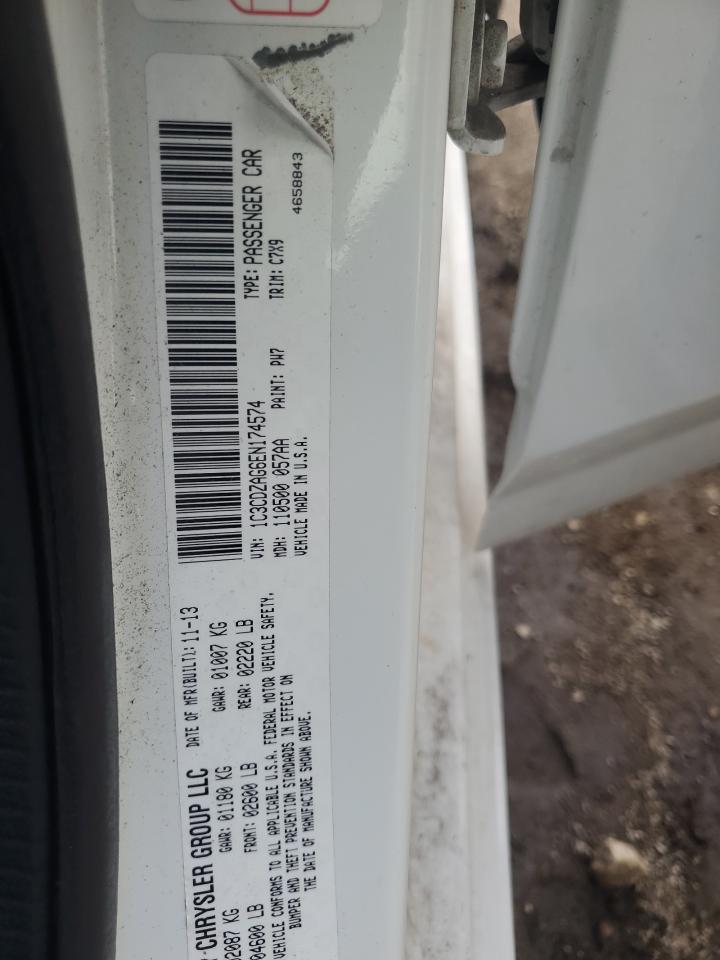 1C3CDZAG6EN174574 2014 Dodge Avenger Se