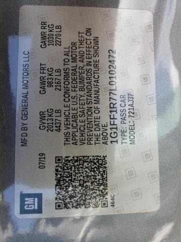 2020 CHEVROLET CAMARO LZ - 1G1FF1R77L0102472