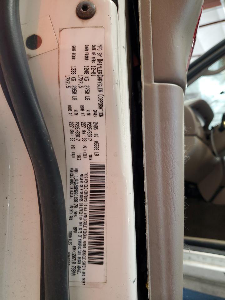 1J4GW58N02C198178 2002 Jeep Grand Cherokee Limited