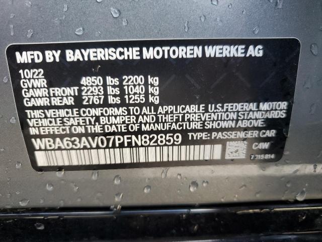 VIN WBA63AV07PFN82859 2023 BMW 4 Series, 430I Gran ... no.13