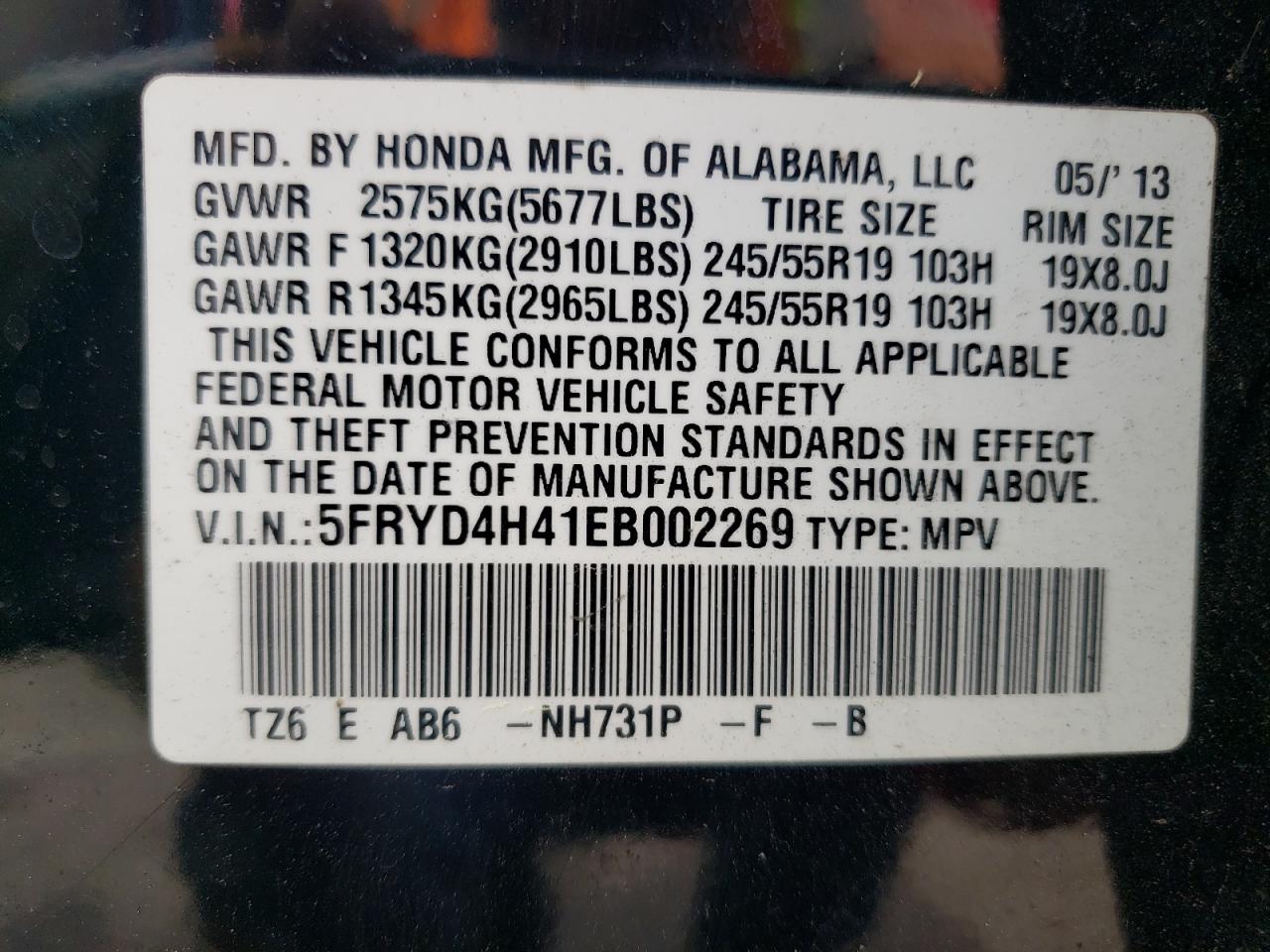 5FRYD4H41EB002269 2014 Acura Mdx Technology