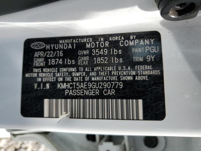 2016 Hyundai Accent Se VIN: KMHCT5AE9GU290779 Lot: 57309514