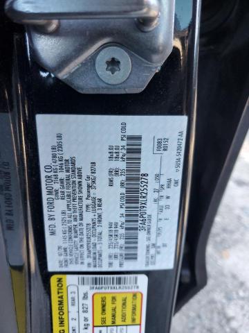 VIN 3FA6P0T9XLR255278 2020 Ford Fusion, SE no.12