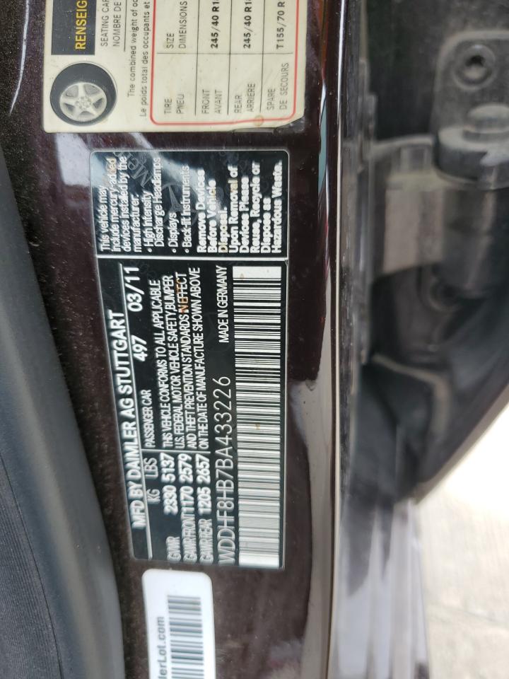 WDDHF8HB7BA433226 2011 Mercedes-Benz E 350 4Matic