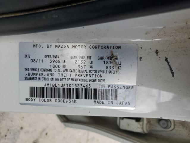 2012 Mazda 3 I VIN: JM1BL1UF1C1523465 Lot: 60852254