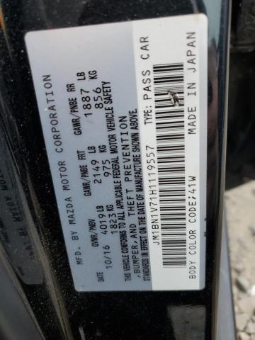 2017 Mazda 3 Touring VIN: JM1BN1V71H1119557 Lot: 60963014