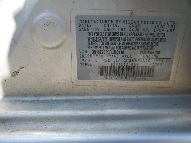 2015 NISSAN VERSA NOTE - 3N1CE2CP0FL380118