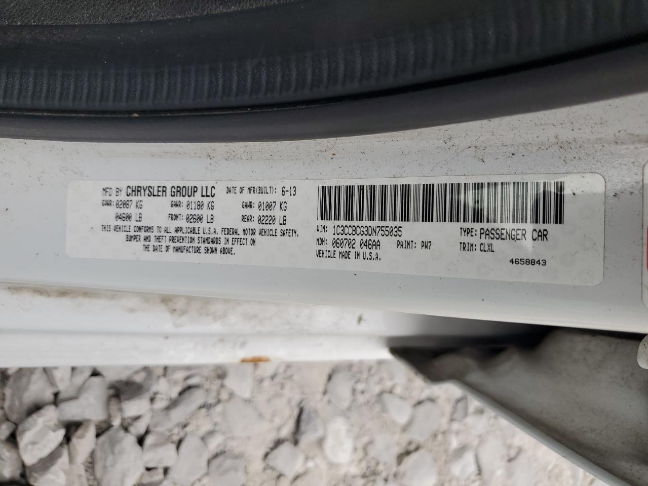 1C3CCBCG3DN755035 2013 Chrysler 200 Limited