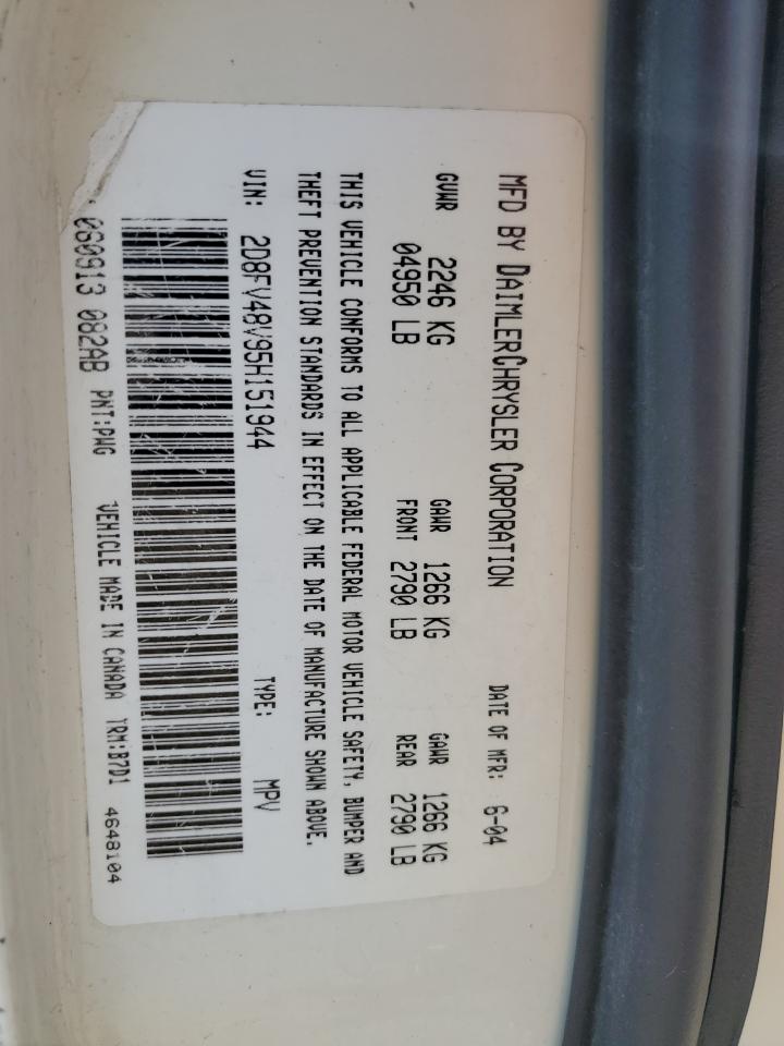 2D8FV48V95H151944 2005 Dodge Magnum Sxt