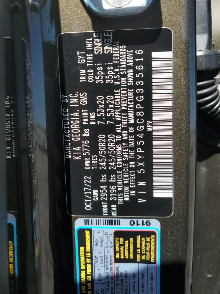 5XYP54GC8PG335616 2023 Kia Telluride Sx