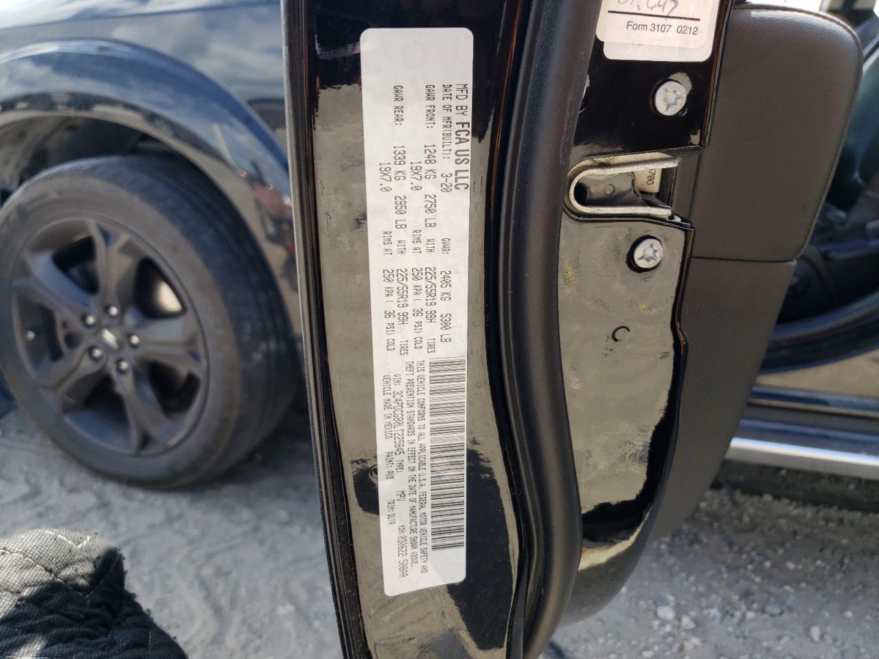 3C4PDCGB0LT225845 2020 Dodge Journey Crossroad