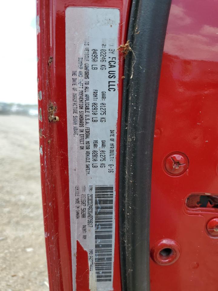 2C3CDZAG3GH279617 2016 Dodge Challenger Sxt