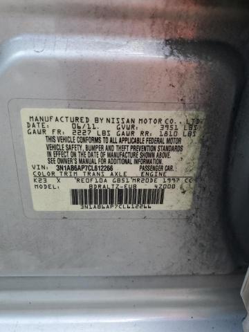 2012 Nissan Sentra 2.0 VIN: 3N1AB6AP7CL612266 Lot: 60910764