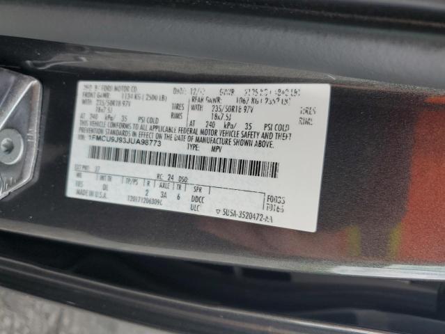 2018 FORD ESCAPE TIT - 1FMCU9J93JUA98773