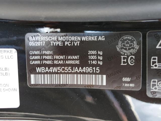 VIN WBA4W5C55JAA49615 2018 BMW 4 Series, 430XI no.12