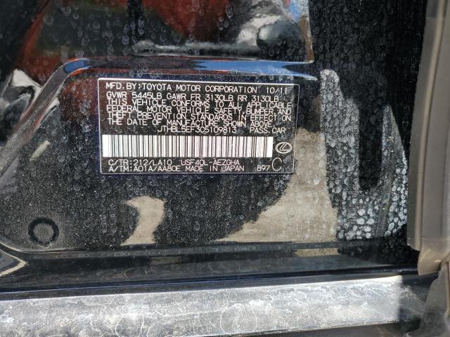 2012 Lexus Ls 460 VIN: JTHBL5EF3C5109813 Lot: 60816204