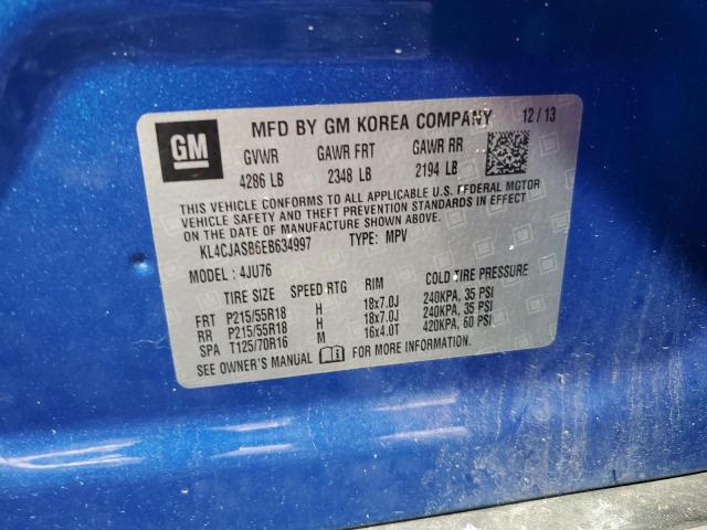 2014 Buick Encore VIN: KL4CJASB6EB634997 Lot: 58468914