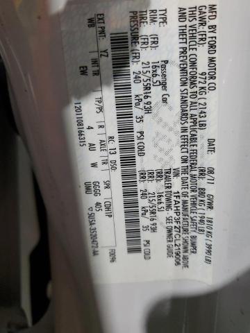 2012 Ford Focus Se VIN: 1FAHP3F27CL219006 Lot: 60078114