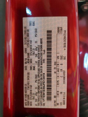 2018 Ford F150 Supercrew VIN: 1FTEW1E59JFE13919 Lot: 60197054