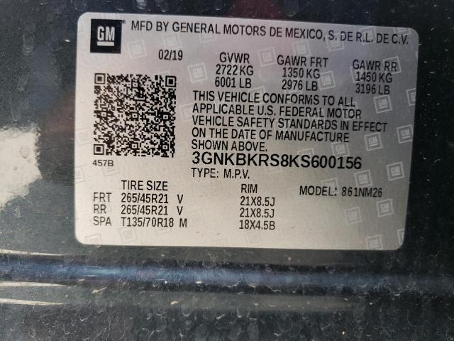 2019 CHEVROLET BLAZER - 3GNKBKRS8KS600156
