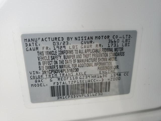 2023 Nissan Kicks Sr VIN: 3N1CP5DV4PL516230 Lot: 59492664