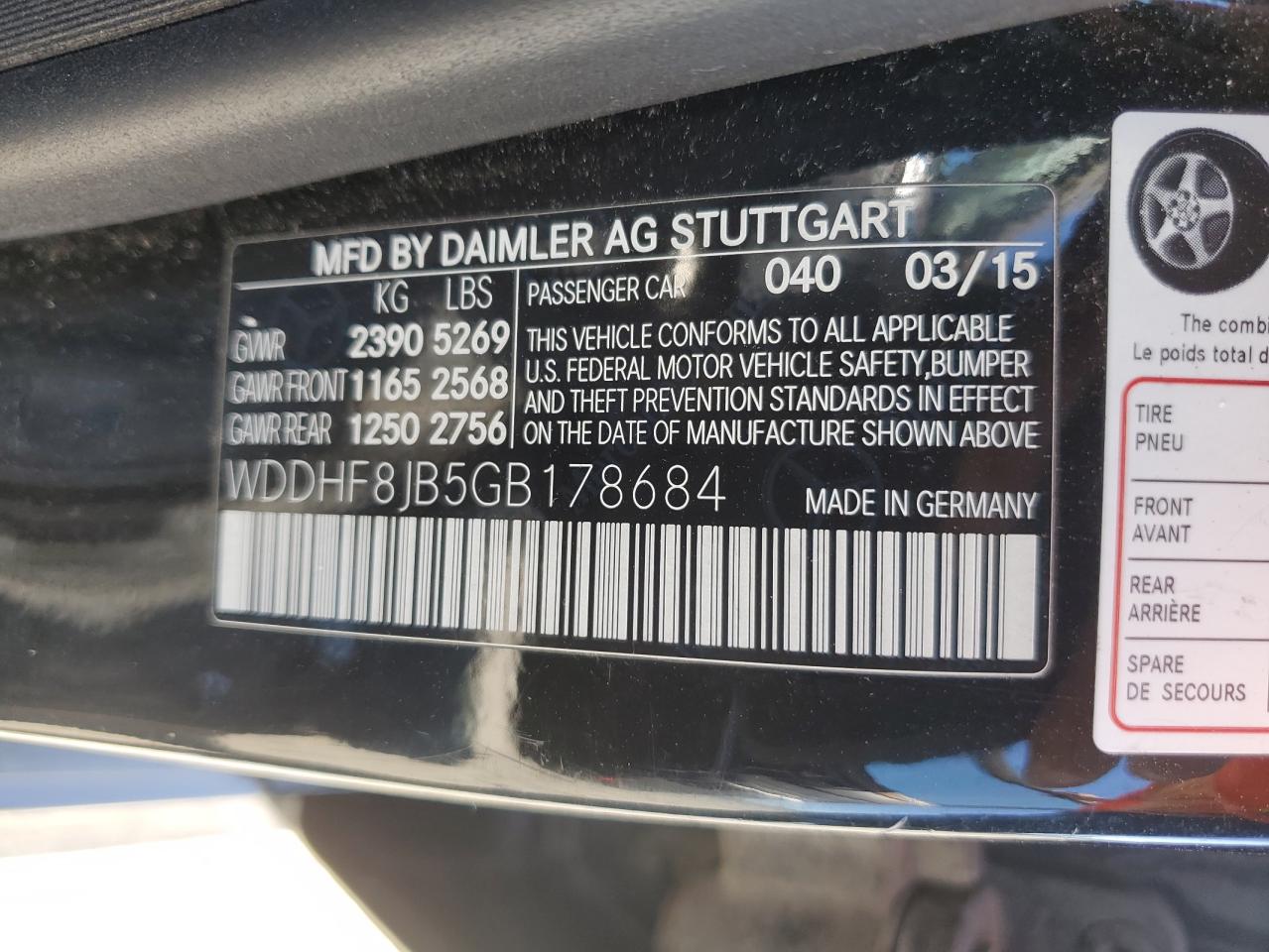 WDDHF8JB5GB178684 2016 Mercedes-Benz E 350 4Matic