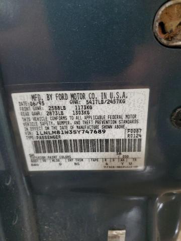 1995 Lincoln Town Car Executive VIN: 1LNLM81W3SY747689 Lot: 60503184