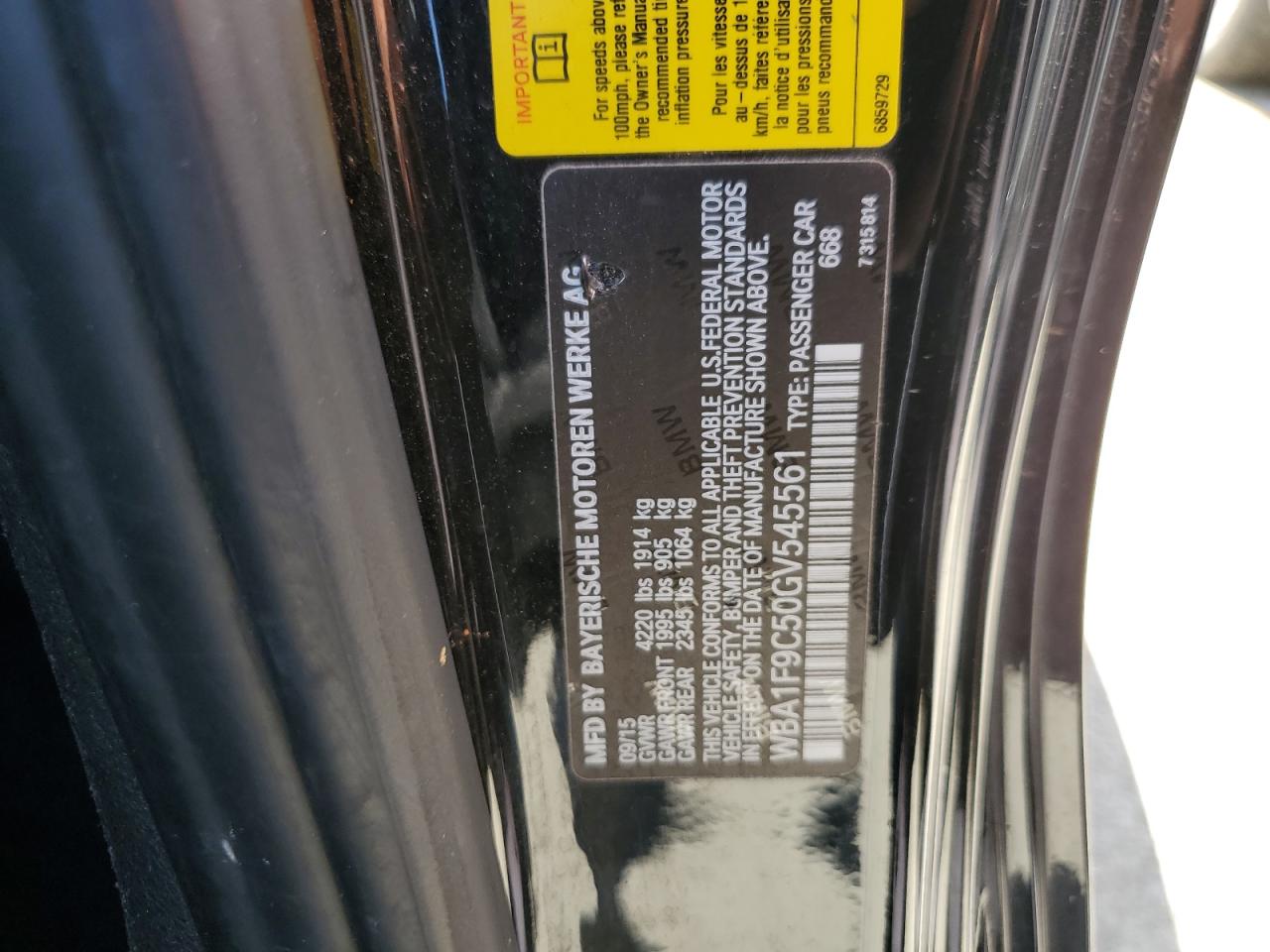 WBA1F9C50GV545561 2016 BMW 228 I Sulev