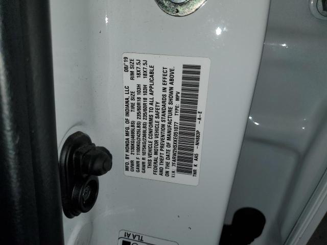 2019 Honda Cr-V Ex VIN: 7FARW2H5XKE051077 Lot: 59560114