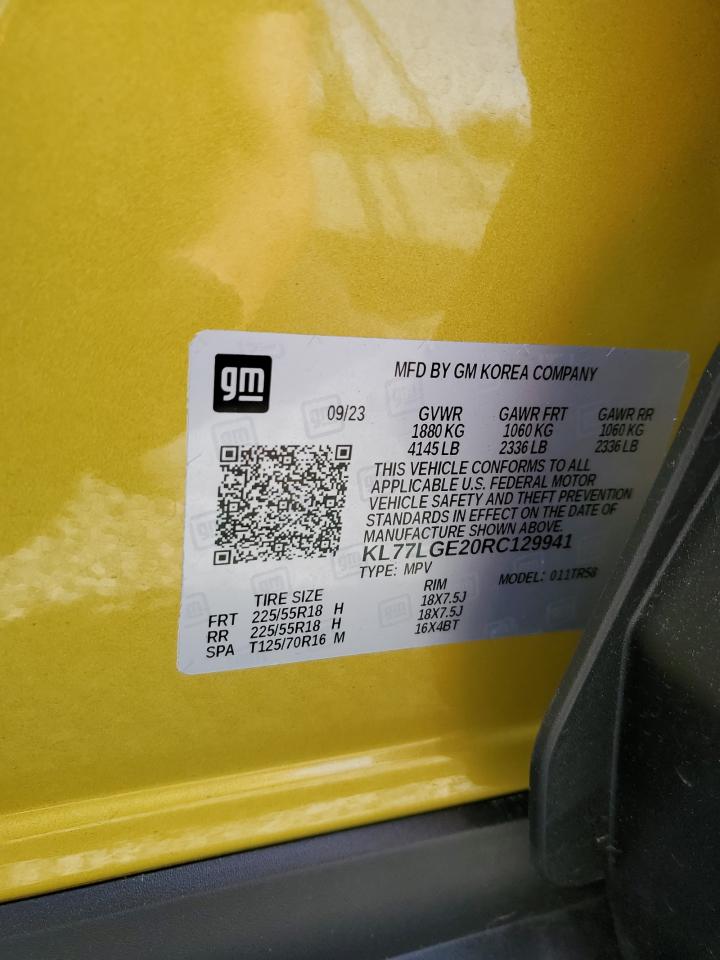 KL77LGE20RC129941 2024 Chevrolet Trax 1Rs