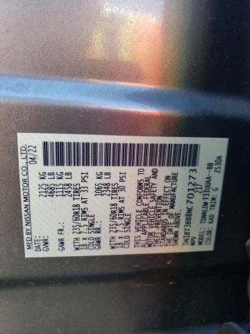 2022 Nissan Rogue Sv VIN: 5N1BT3BB8NC701273 Lot: 57705394