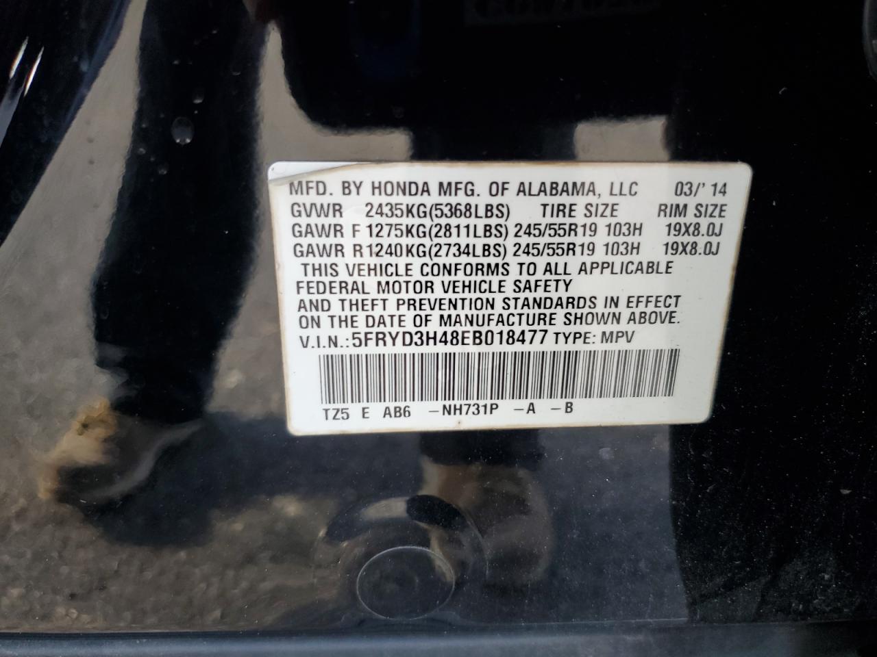 5FRYD3H48EB018477 2014 Acura Mdx Technology