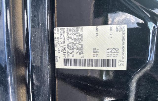 2021 Nissan Altima Sv VIN: 1N4BL4DV3MN390197 Lot: 61335704