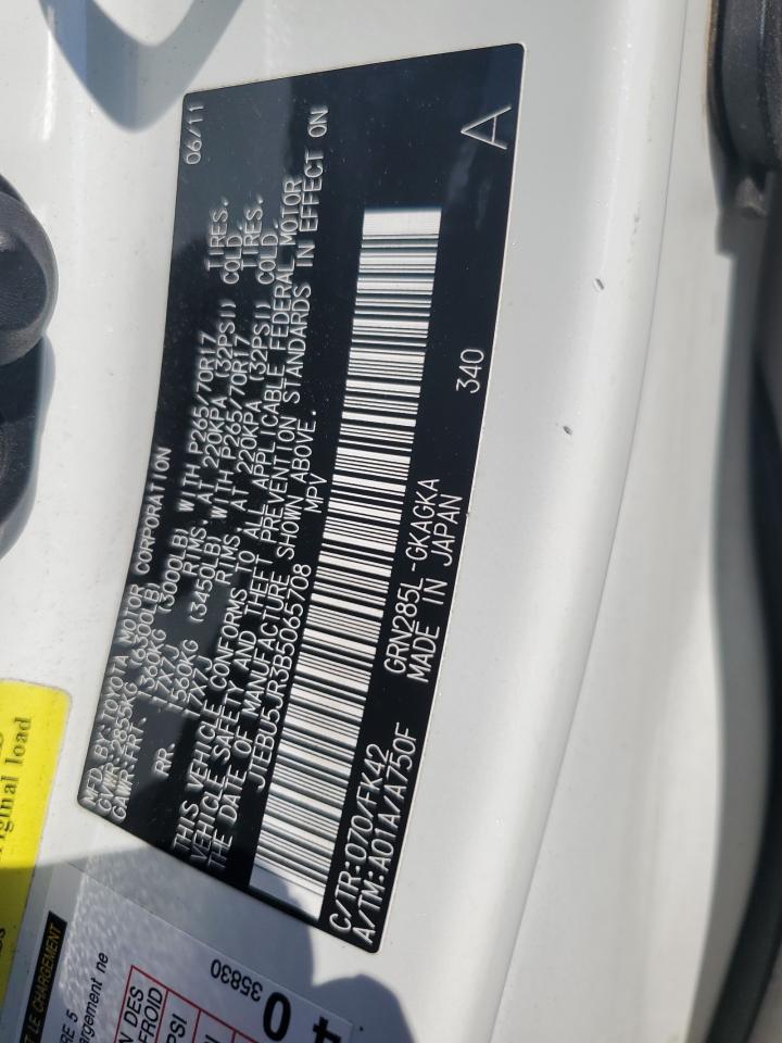 JTEBU5JR3B5065708 2011 Toyota 4Runner Sr5