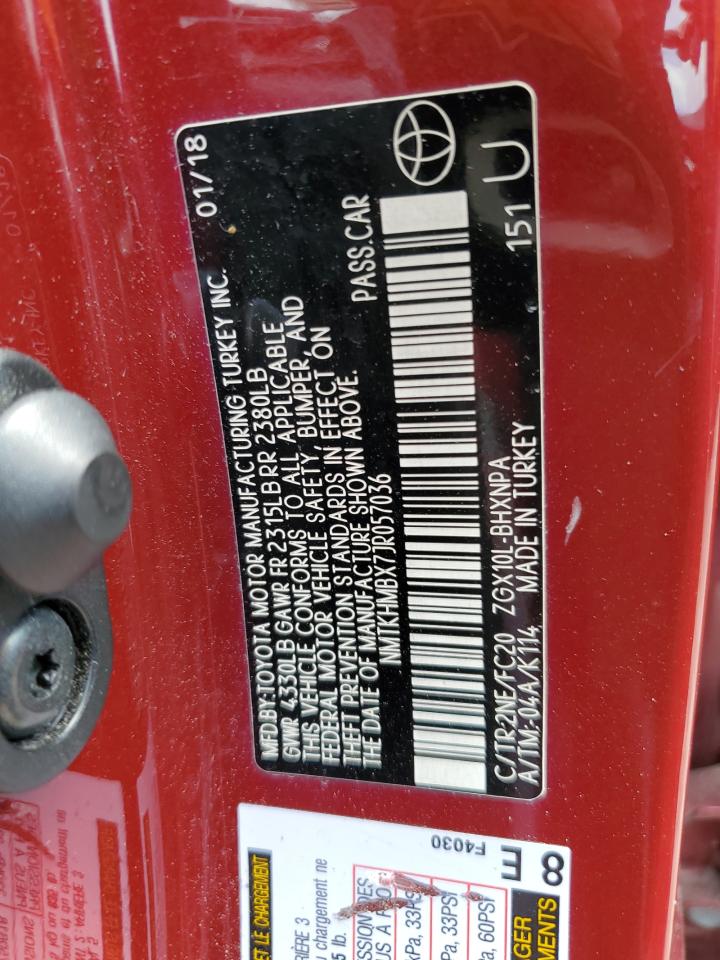 NMTKHMBX7JR057036 2018 Toyota C-Hr Xle