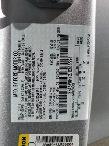 3FA6P0H72JR266554 2018 FORD FUSION - Image 12