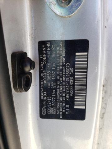 2016 Hyundai Veloster Turbo VIN: KMHTC6AE1GU286070 Lot: 59066424