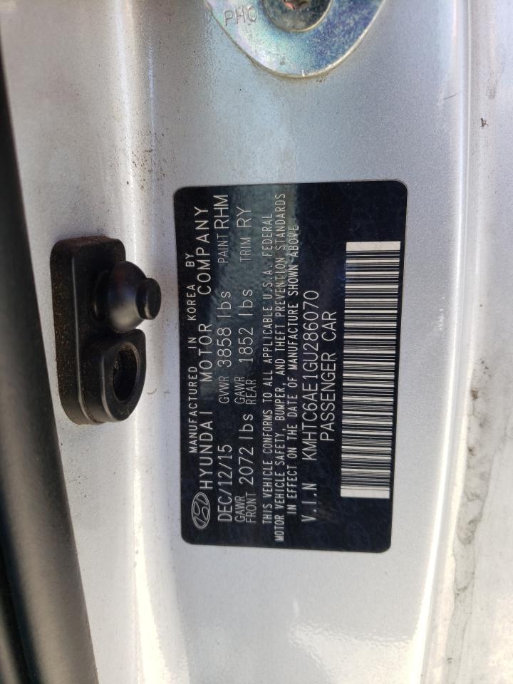 KMHTC6AE1GU286070 2016 Hyundai Veloster Turbo