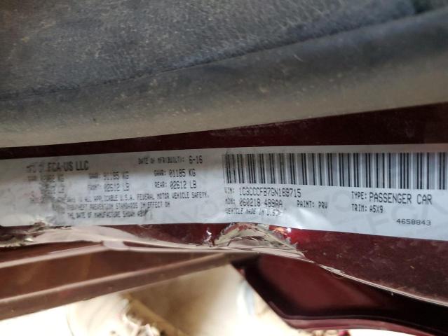 2016 CHRYSLER 200 LX - 1C3CCCFB7GN189715
