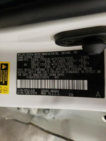 2012 Toyota Highlander Limited VIN: 5TDDK3EH9CS120019 Lot: 60669314