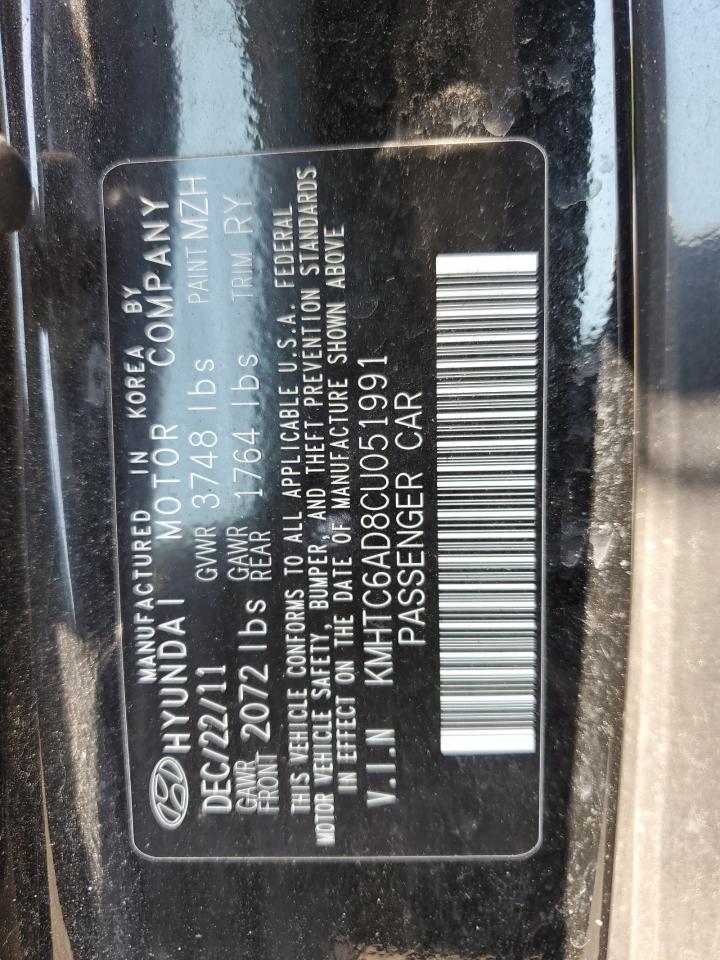 KMHTC6AD8CU051991 2012 Hyundai Veloster