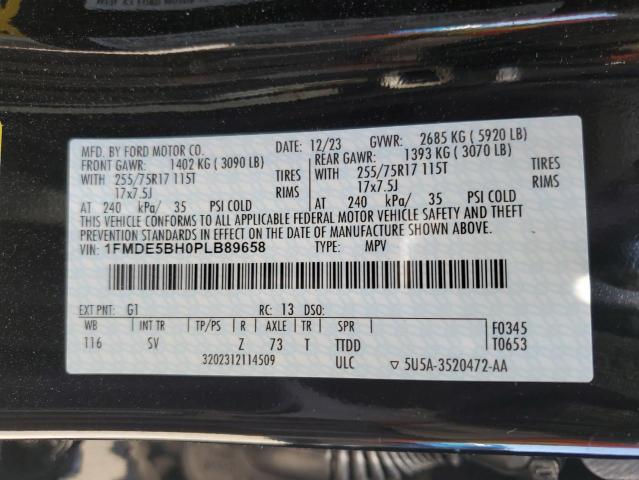 2023 Ford Bronco Base VIN: 1FMDE5BH0PLB89658 Lot: 57314704