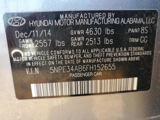 2015 Hyundai Sonata Sport VIN: 5NPE34AB6FH152655 Lot: 57958644