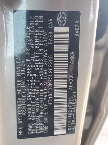 2005 Toyota Camry Le VIN: 4T1BE32K25U962306 Lot: 57242044