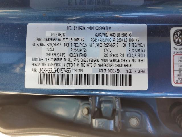 2017 Mazda Cx-5 Sport VIN: JM3KFBBL5H0157455 Lot: 57576794