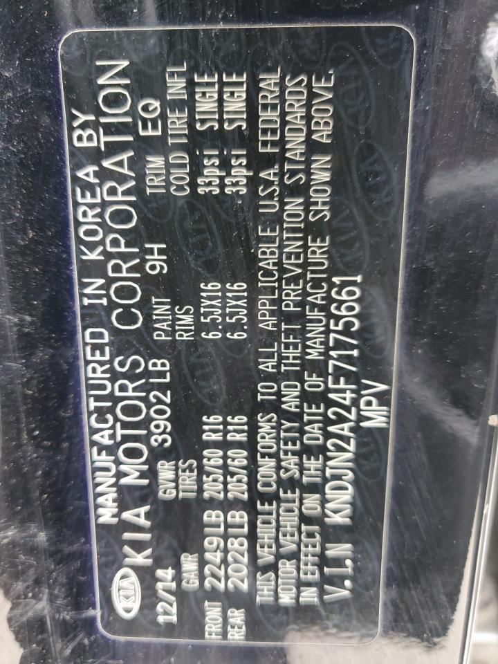 KNDJN2A24F7175661 2015 Kia Soul